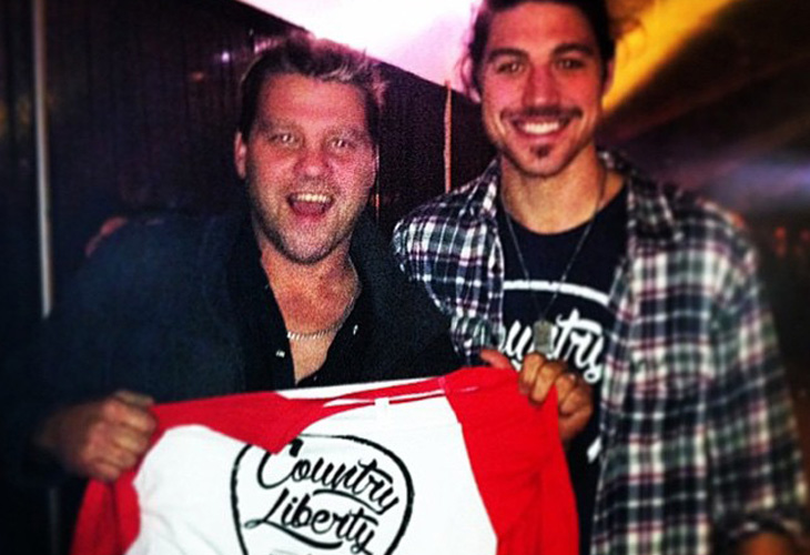Country Liberty co-founder Sawyer Hannay and country music singer Doc Walker.