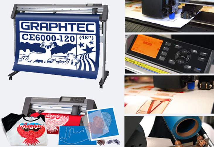Our new vinyl cutter - the Graphtec CE-6000.