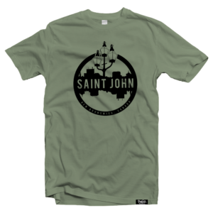 Saint John 3 Sisters T-shirt Heather Military